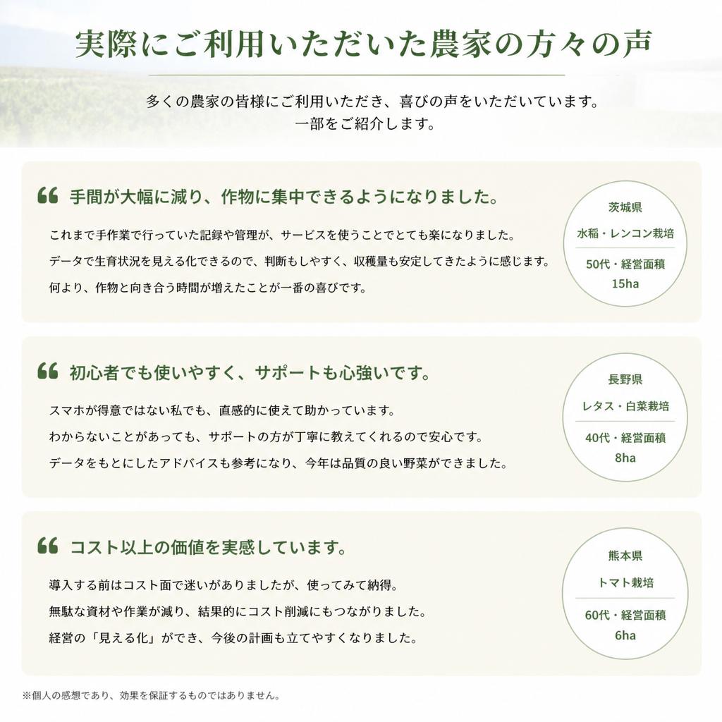 お客様の声
